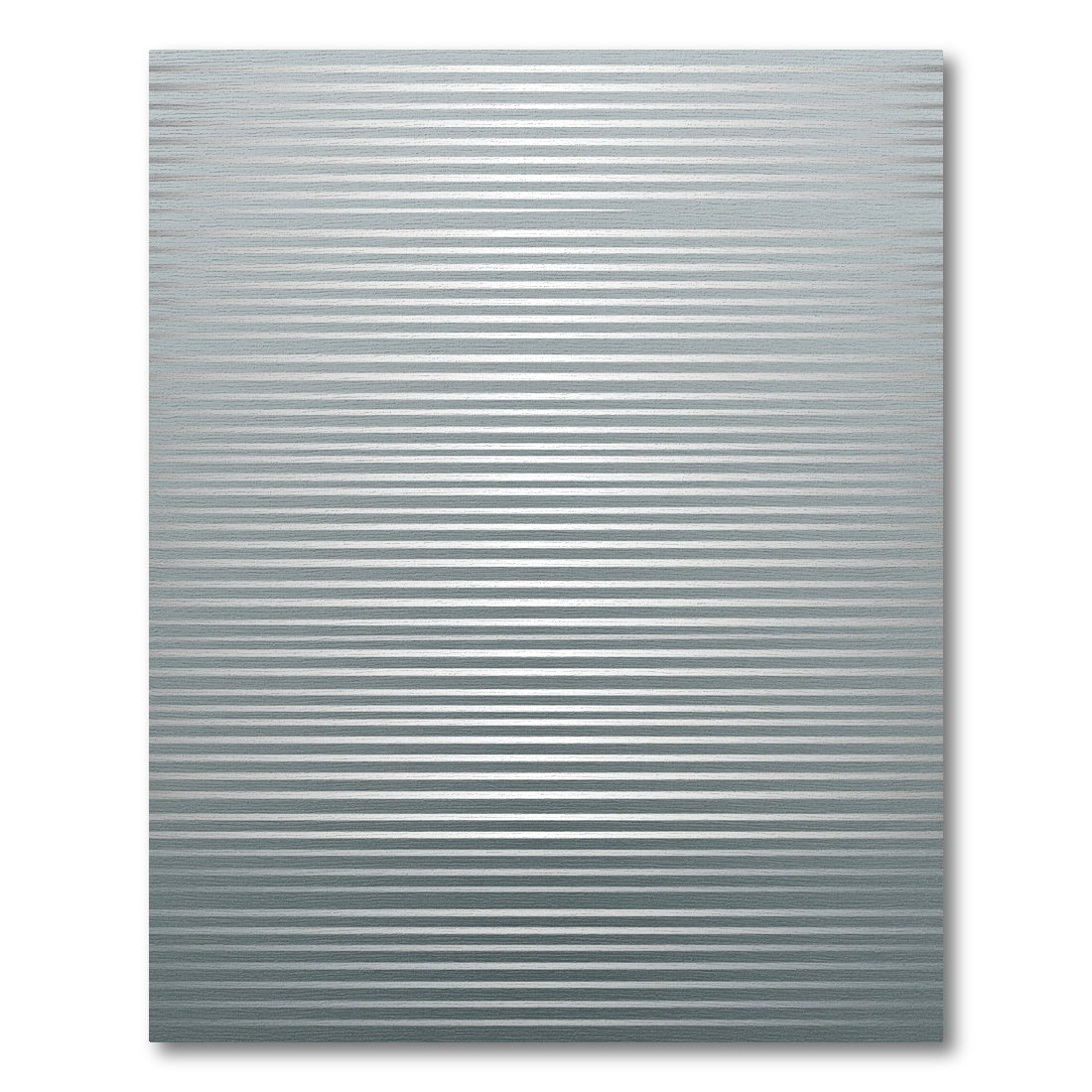 Minimalist Silver Linear Horizon Rug