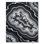 Monochromatic Crystal Geode Layers Rug