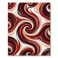 Rich Crimson Swirling Currents Rug
