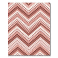 Rose Gold Layered Chevron Waves Rug