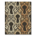 Ornate Keyhole Floral Scroll Rug