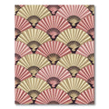 Art Deco Fan Shell Geometric Blush Rug