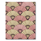 Art Deco Fan Shell Geometric Blush Rug
