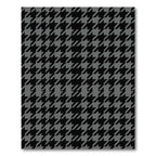 Black Gray Houndstooth Geometric Array Rug