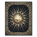 Celestial Gold Sun Earth Radiance Rug