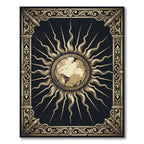 Celestial Gold Sun Earth Radiance Rug