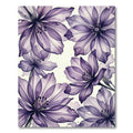 Ethereal Watercolor Purple Floral Bloom Rug