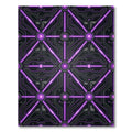 Neon Purple Cybernetic Grid Circuitry Rug