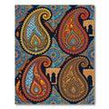 Vibrant Paisley Medallion Jewel Tone Tapestry Rug