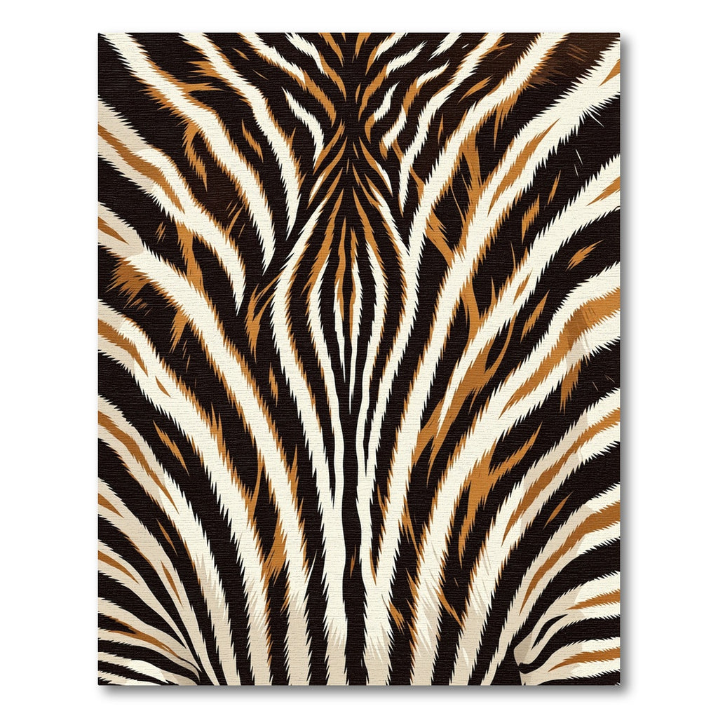 Bold Tiger Stripe Animal Impression Rug