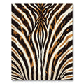Bold Tiger Stripe Animal Impression Rug
