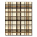 Sophisticated Neutral Plaid Grid Check Rug