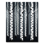 Monochrome Birch Forest Vertical Tree Lines Rug