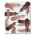 Abstract Neutral Tones Artistic Brushstrokes Rug