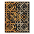 Golden Silver Geometric Complexity Rug