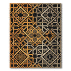 Golden Silver Geometric Complexity Rug