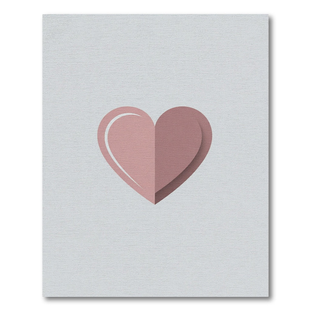 Soft Pink Two Tone Heart Rug