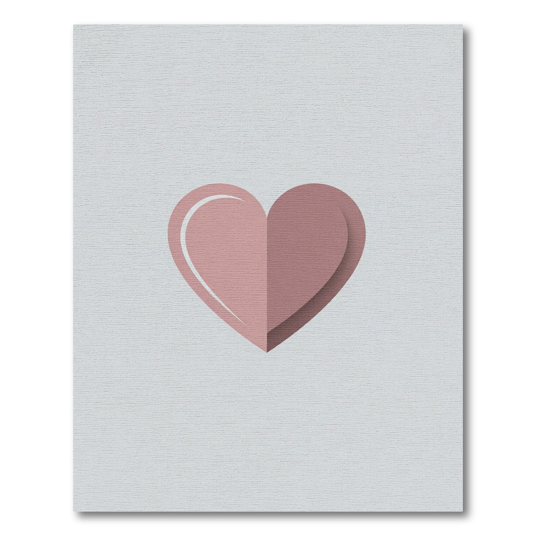 Soft Pink Two Tone Heart Rug