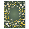 Botanical Garden Wildflower Meadow Border Rug