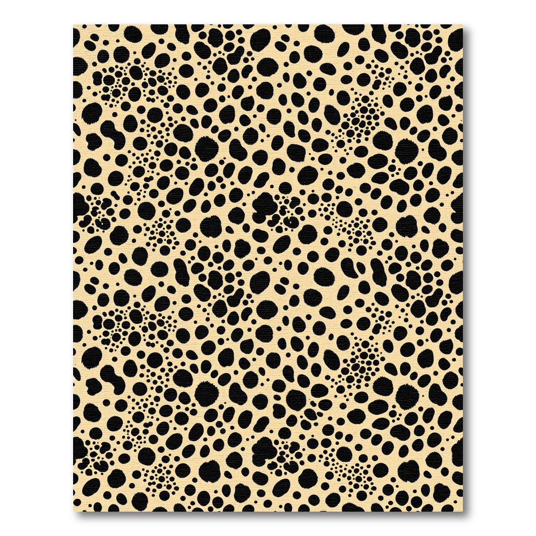 Black Spotted Tan Cheetah Hide Rug