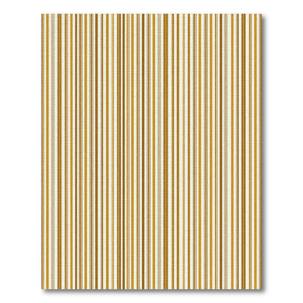 Minimalist Golden Ochre Pinstriped Rug