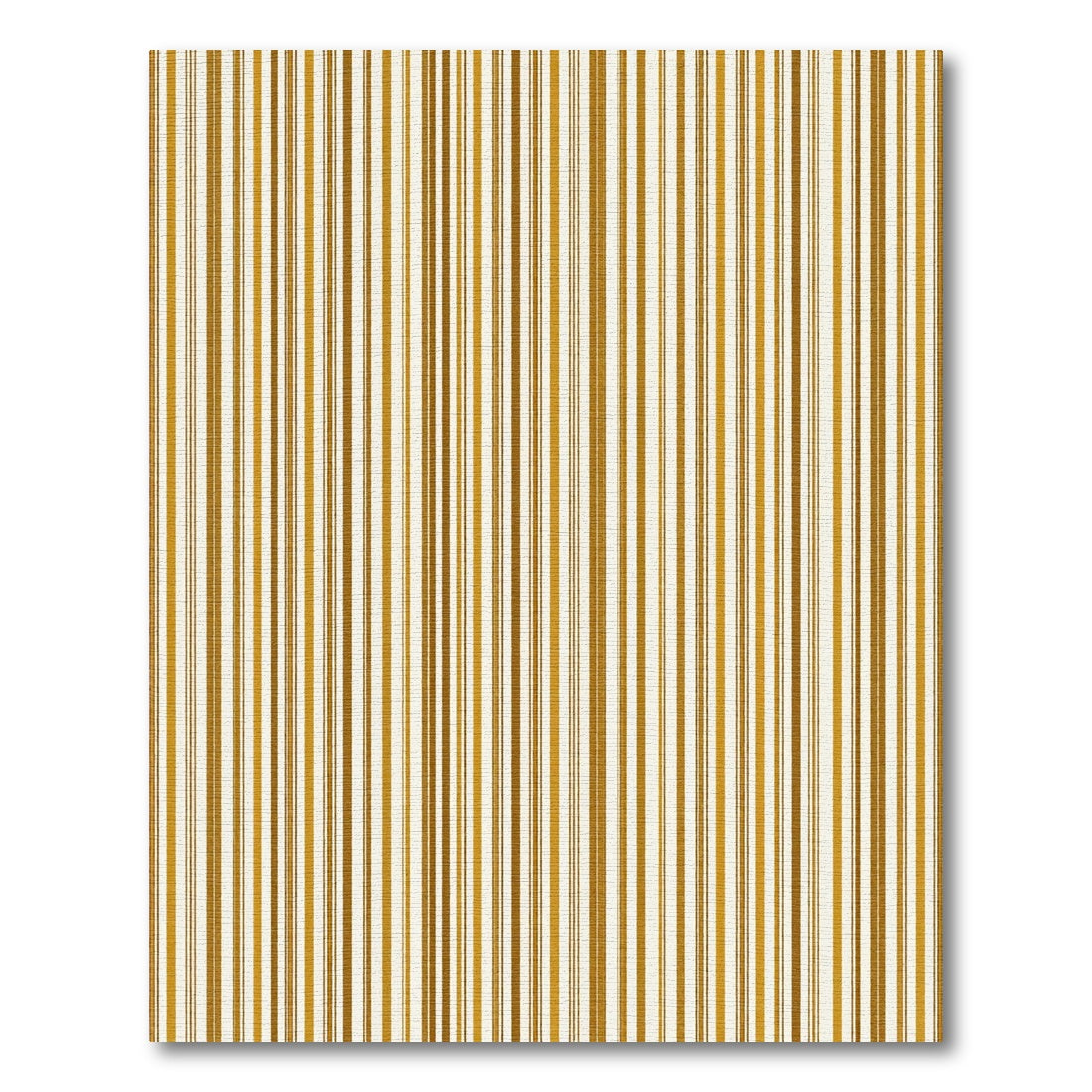 Minimalist Golden Ochre Pinstriped Rug