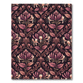 Vintage Dusty Rose Honeysuckle Damask Rug