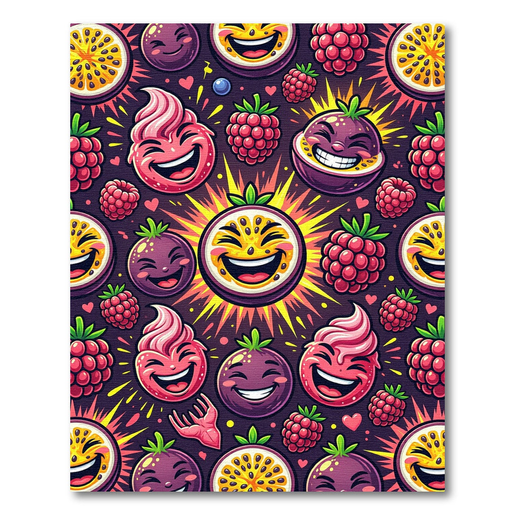 Joyful Fruit Cartoon Collection Rug