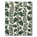 Dark Green Leafy Vine Climber Rug
