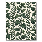 Dark Green Leafy Vine Climber Rug