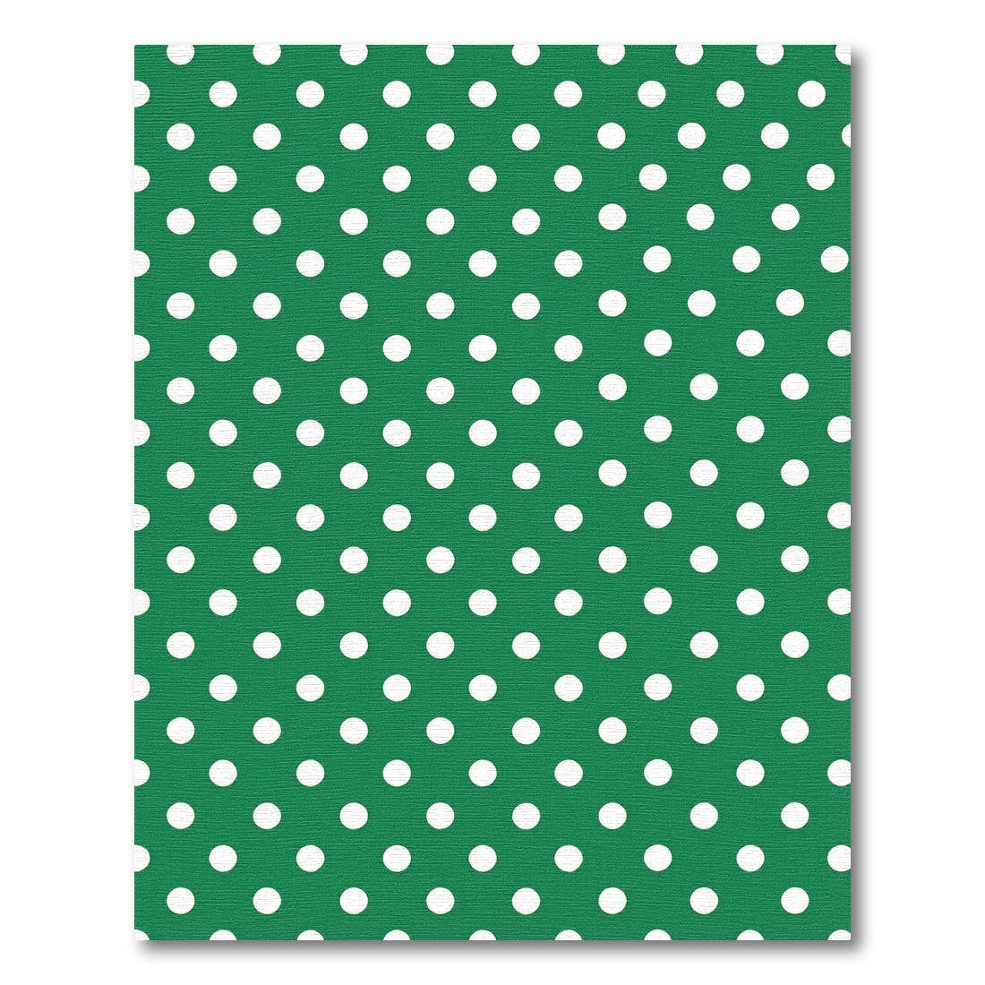 Emerald Green White Polka Dot Repetition Rug