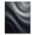 Deep Gray Swirling Silk Motion Rug