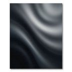 Deep Gray Swirling Silk Motion Rug