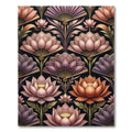 Art Nouveau Lotus Fan Arrangement Rug