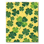 Lucky Four Leaf Clover Yellow Rug