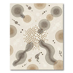 Organic Dot Circles Earth Tones Rug