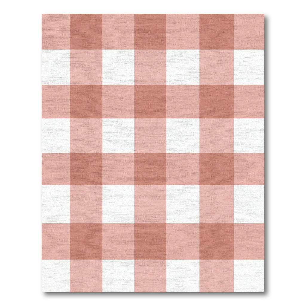 Blush Pink Large Gingham Check Rug