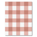 Blush Pink Large Gingham Check Rug