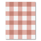 Blush Pink Large Gingham Check Rug