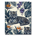 Exotic Tiger Orchid Jungle Arrangement Rug