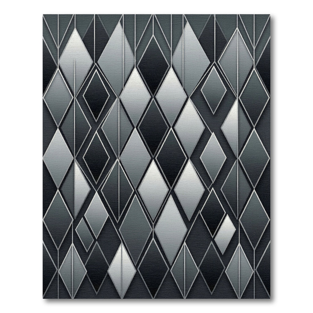 Monochromatic Gray Dimensional Diamond Geometric Rug