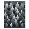 Monochromatic Gray Dimensional Diamond Geometric Rug