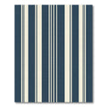 Navy Blue and Cream Vertical Stripes Rug
