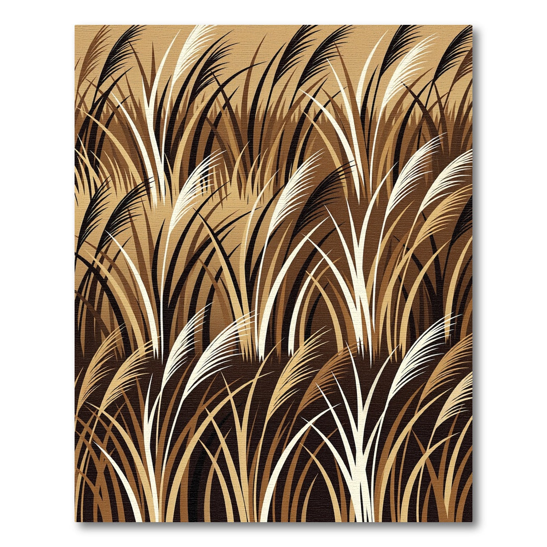 Earthy Tones Tall Grass Field Rug