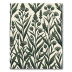 Dark Green Botanical Garden Rug