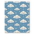 Cheerful Starry Sky Cloud Celestial Rug