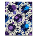 Vivid Purple Blue Paint Splatter Rug