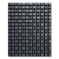 Charcoal Three Dimensional Geometric Block Grid Rug