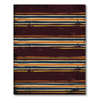 Rustic Multi Stripe Textured Rug