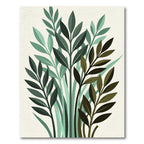 Verdant Forest Leaf Arrangement Rug